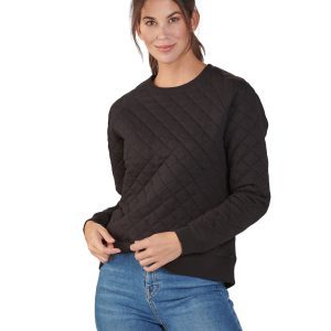 BOXERCRAFT Ladies' Quilted Jersey Sweatshirt
