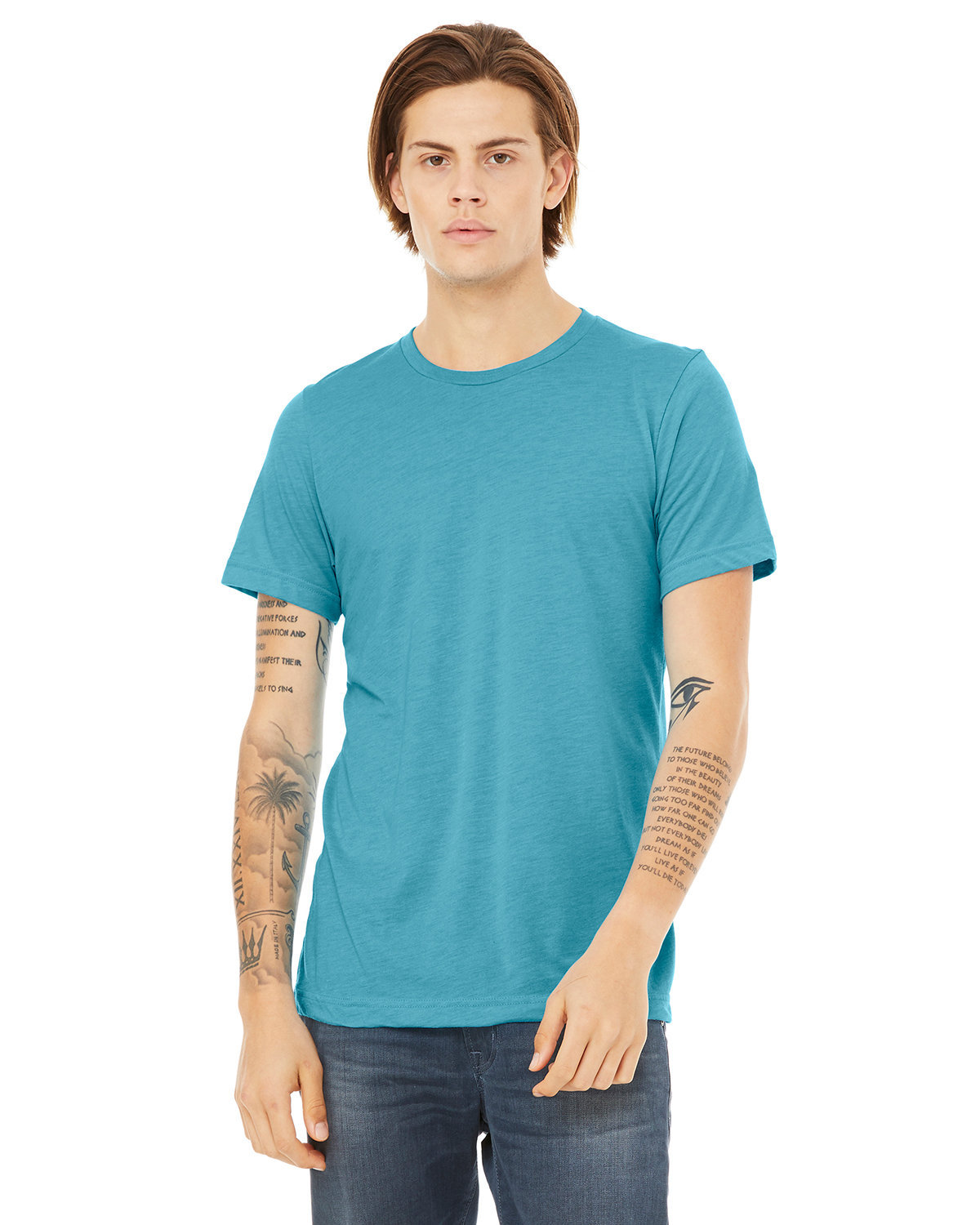 Aqua Triblend Blank