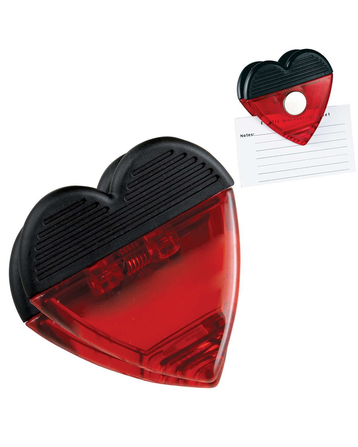Prime Line Heart Magnetic Memo Clip