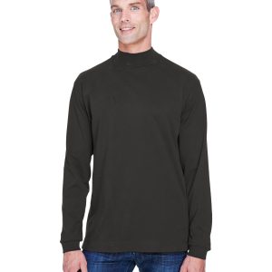 Devon and Jones Adult Sueded Cotton Jersey Mock Turtleneck