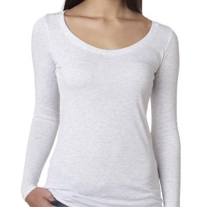 NEXT LEVEL APPAREL Ladies' Triblend Long-Sleeve Scoop