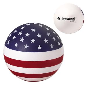 Prime Line Stars and Stripes Patriotic Round Stress Ball