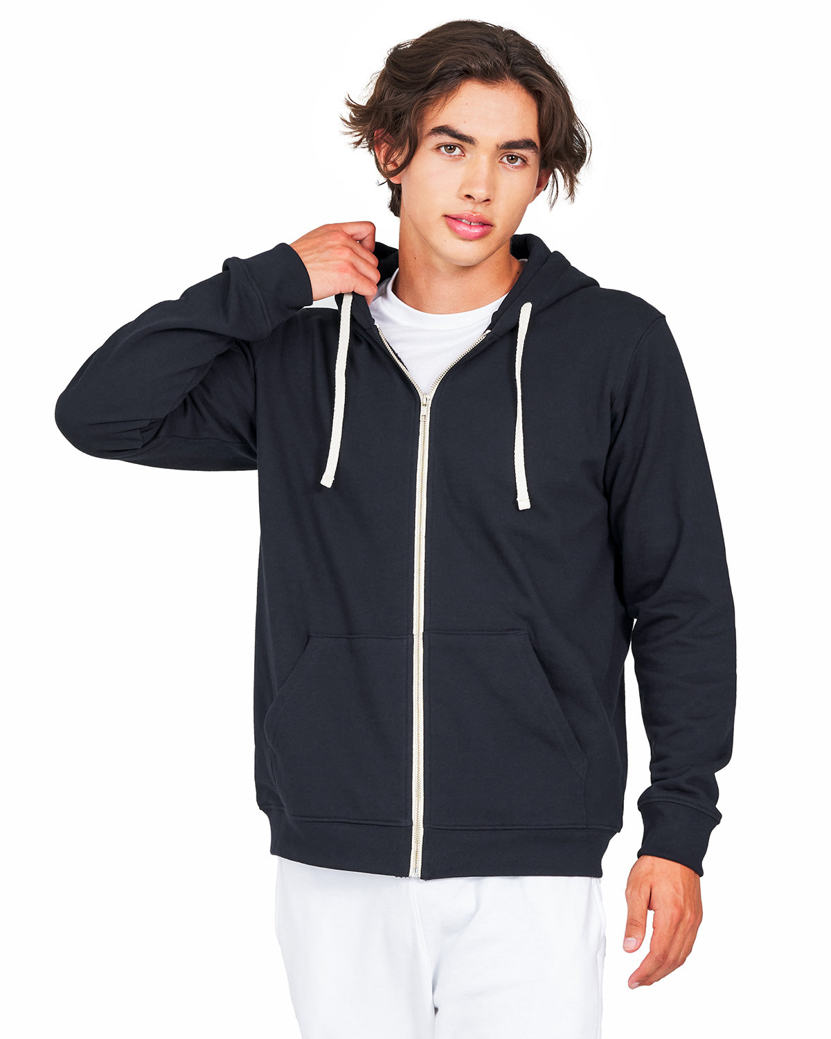 US BLANKS Unisex Made in USA Full-Zip Hooded Sweatshirt