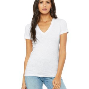 BELLA+CANVAS Ladies' Jersey Short-Sleeve Deep V-Neck T-Shirt