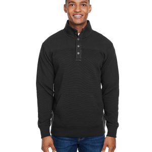 J AMERICA Ripple Fleece Snap Pullover