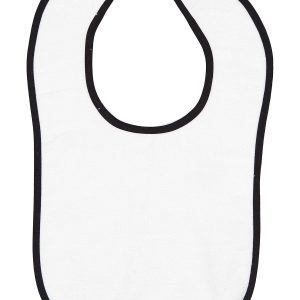 Rabbit Skins Infant Contrast Trim Terry Bib