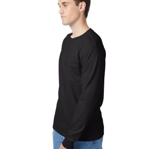 Hanes Printables Men's Authentic-T Long-Sleeve Pocket T-Shirt