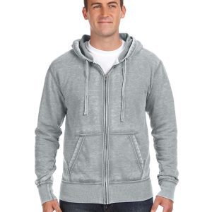 J AMERICA Adult Vintage Zen Full-Zip Fleece Hooded Sweatshirt