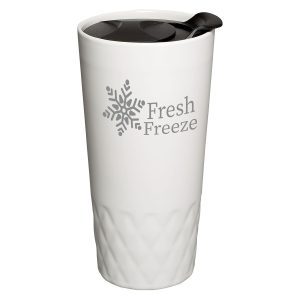 Prime Line 14oz Double Wall Ceramic Textured Tumbler