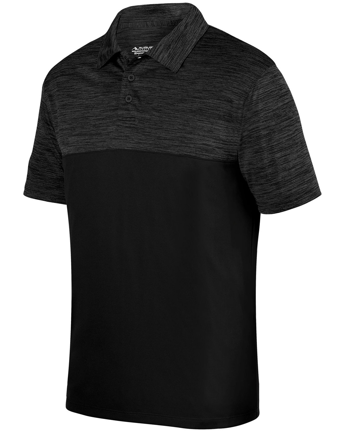 Augusta Adult Shadow Tonal?Heather Polo