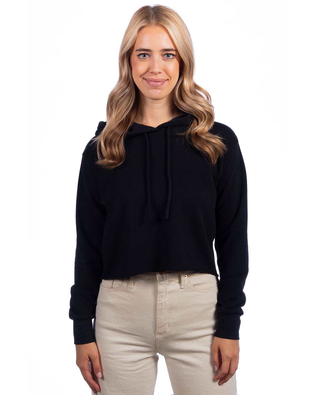 NEXT LEVEL APPAREL Ladies' Cropped Pullover Hooded Sweatshirt