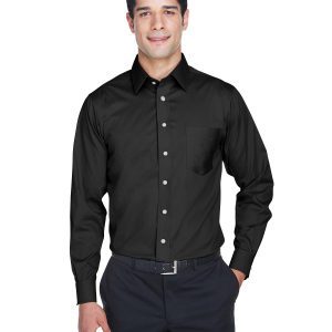 Devon and Jones Men's Crown Collection® Tall Solid Stretch Twill Woven Shirt
