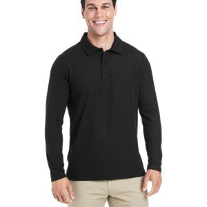 CORE 365 Men's Fusion ChromaSoft™ Long-Sleeve Pique Polo