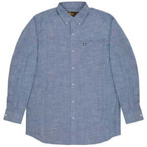 Berne Apparel Men's Foreman Flex180 Chambray Button-Down Woven Shirt
