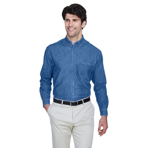 UltraClub Men's Cypress Denim with Pocket