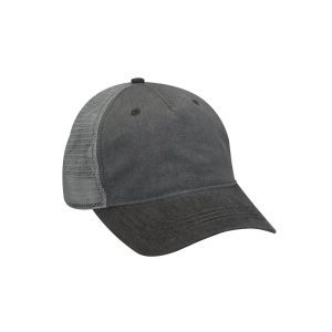 Adams Cap Pigment-Dyed Twill & Mesh Trucker Cap