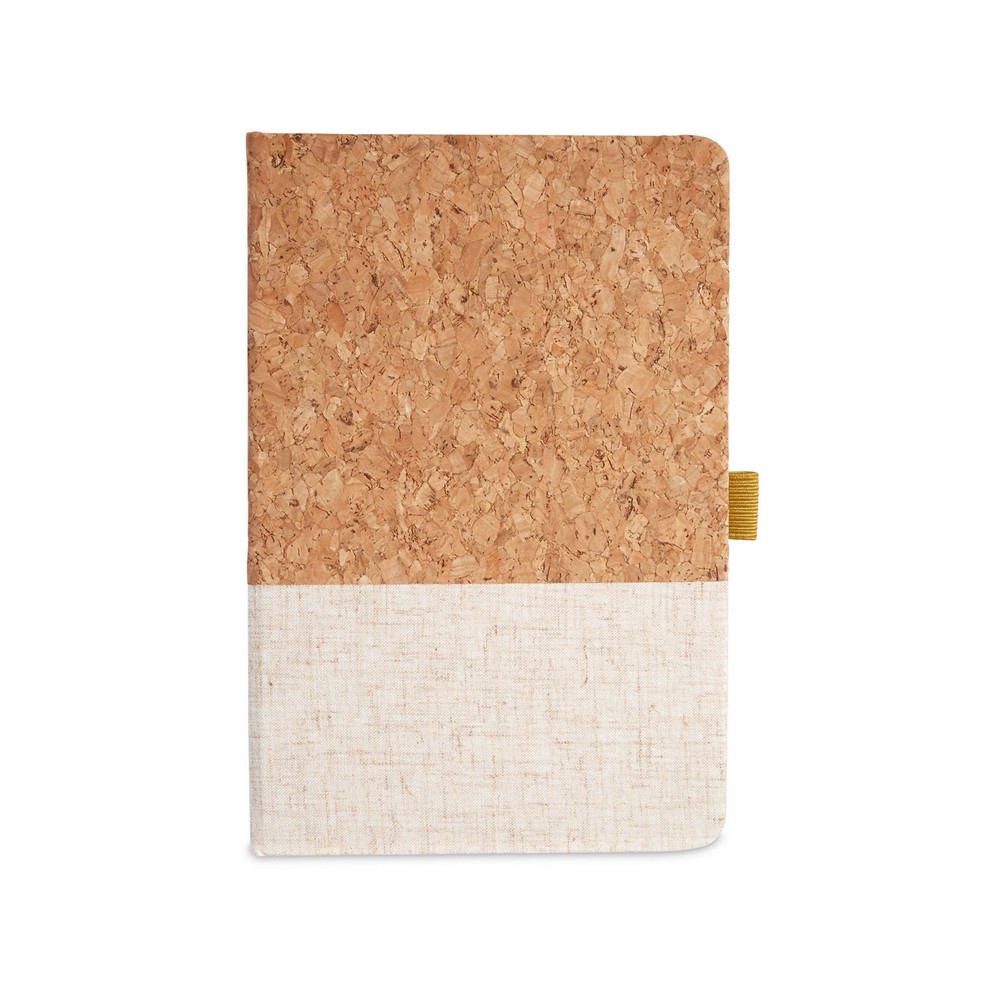 Prime Line Hard Cover Cork And Heathered Fabric Journal