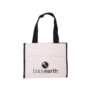 Prime Line Cotton Gusset Accent Box Tote Bag