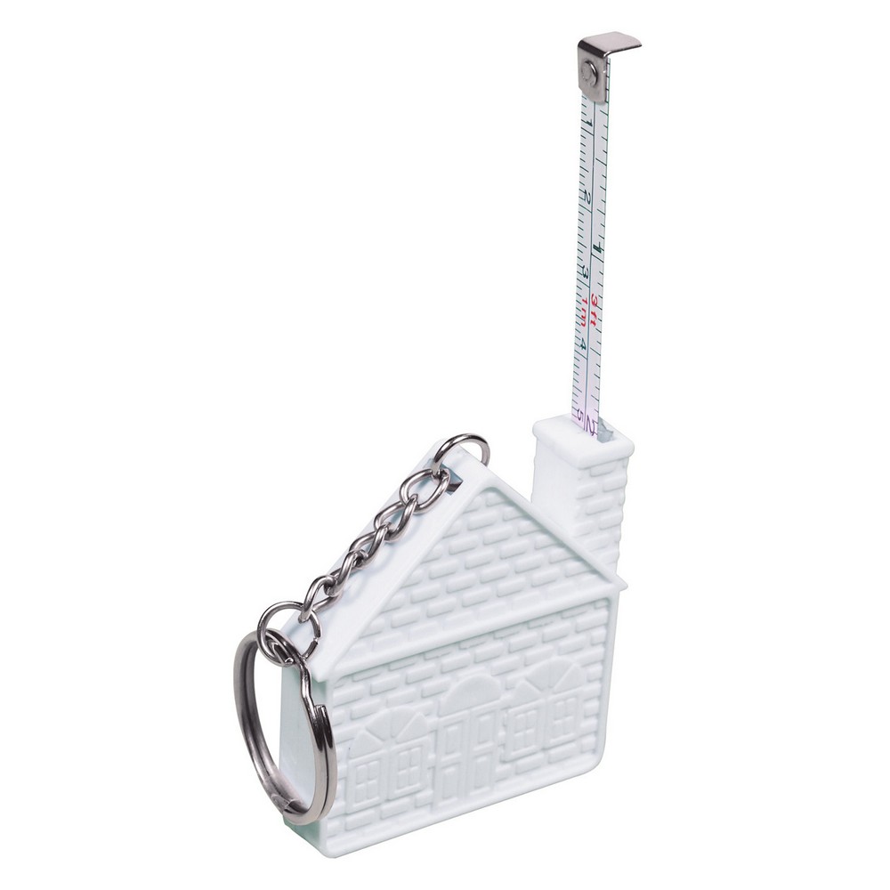 Prime Line House Tape Measure Key Chain 3'