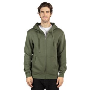 THREADFAST Unisex Ultimate Fleece Full-Zip Hooded Sweatshirt
