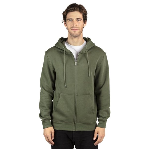 THREADFAST Unisex Ultimate Fleece Full-Zip Hooded Sweatshirt