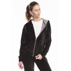 US BLANKS Ladies' Velour Full-Zip Hoodie