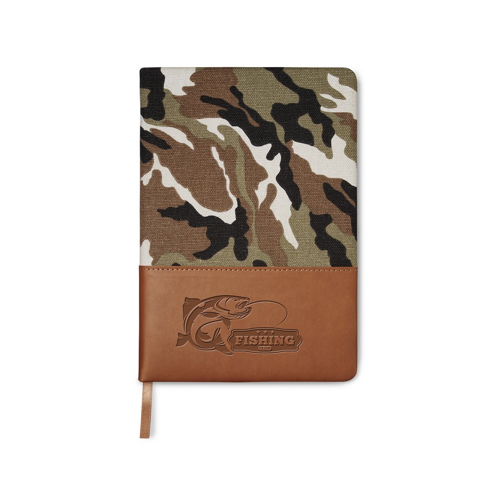 Prime Line Hard Cover Camo Canvas Journal
