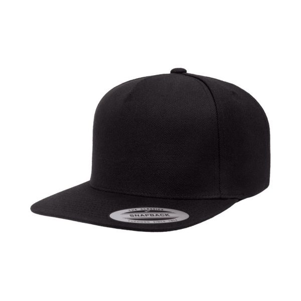Yupoong Adult Structured Flat Visor Classic Snapback Cap