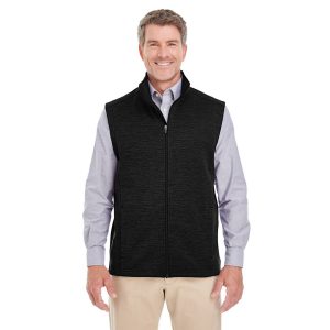 Devon and Jones Men's Newbury M?lange?Fleece Vest