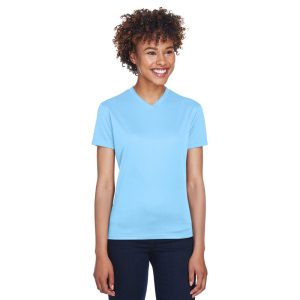 ULTRACLUB Ladies' Cool & Dry Sport V-Neck T-Shirt