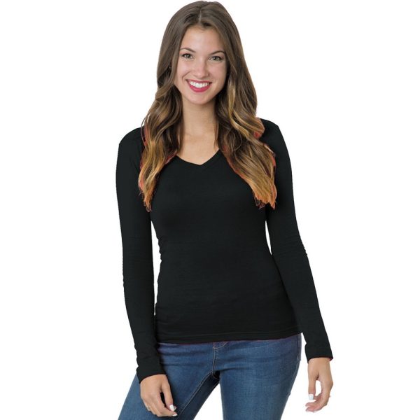 BAYSIDE Youth Long-Sleeve V-Neck T-Shirt