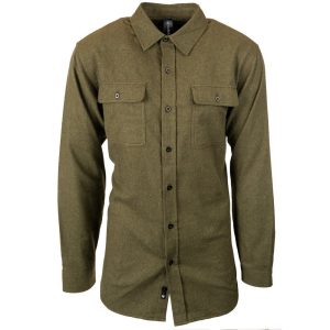 Burnside Men's Solid Flannel Shirt