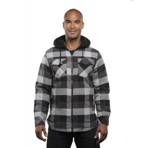 Burnside Men's Hooded Flannel Jacket