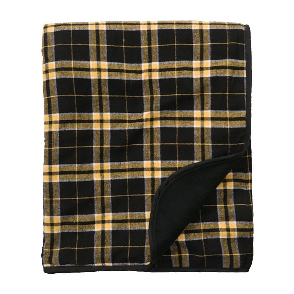 Blck/ Gld Plaid Blank