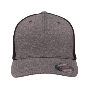 Yupoong Adult Poly M?lange Stretch Mesh Cap