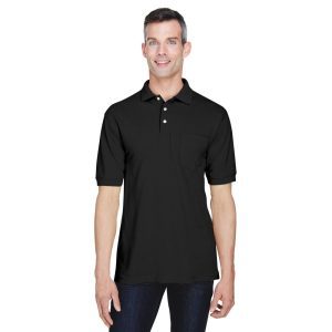 Harriton Men's Easy Blend™ Polo with Pocket