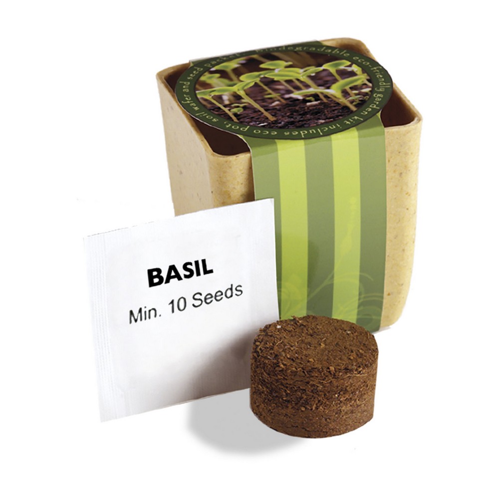 Prime Line Flower Pot Set With Basil Seeds