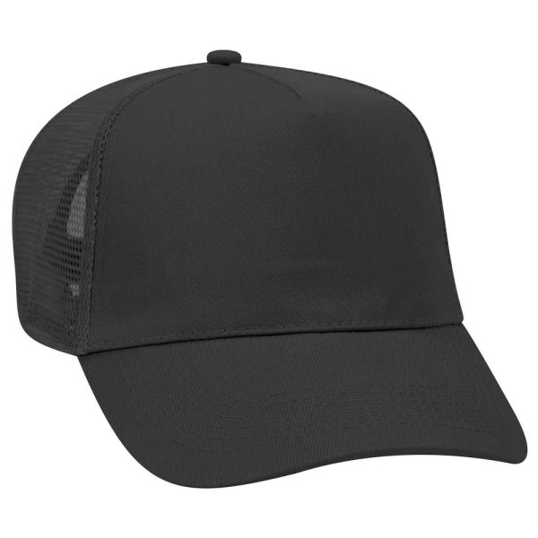 OTTO Promo Cotton Blend Twill 5 Panel Pro Style Mesh Back Trucker Hat