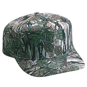 OTTO Camouflage Cotton Blend Twill 6 Panel Pro Style Baseball Cap