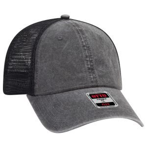 OTTO FLEX 6 Panel Low Profile Cotton Twill Polyester Mesh Back Baseball Cap