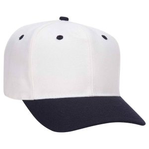 OTTO Wool Blend Twill Gray Undervisor 6 Panel Pro Style Baseball Cap