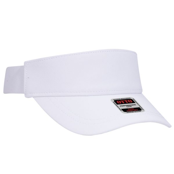 OTTO UPF 50+ Cool Comfort Performance Stretchable Knit Perforated Back 6 Panel Low Profile Sun Visor