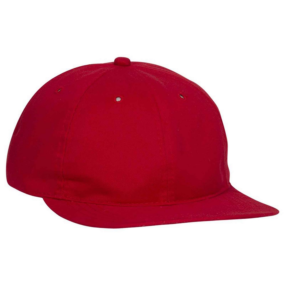 OTTO Brushed Cotton Blend Twill Soft Visor 6 Panel Low Profile Baseball Cap