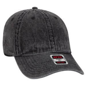 OTTO 6 Panel Low Profile Snow Washed Denim Cap