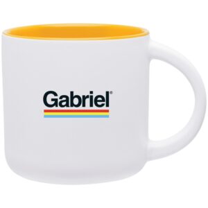 14 oz Minolo (Matte White & Yellow)