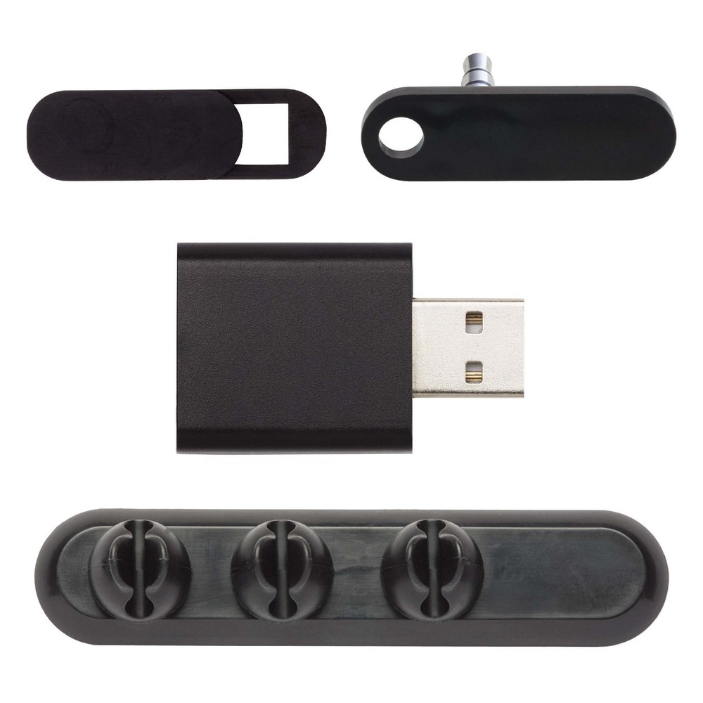 Work From Home 4 Pack with 3 Clip Cable Quack - Standard Packaging