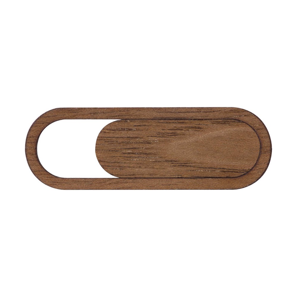 Sliding Wood Eco-Friendly Webcam Cover with Standard Packaging