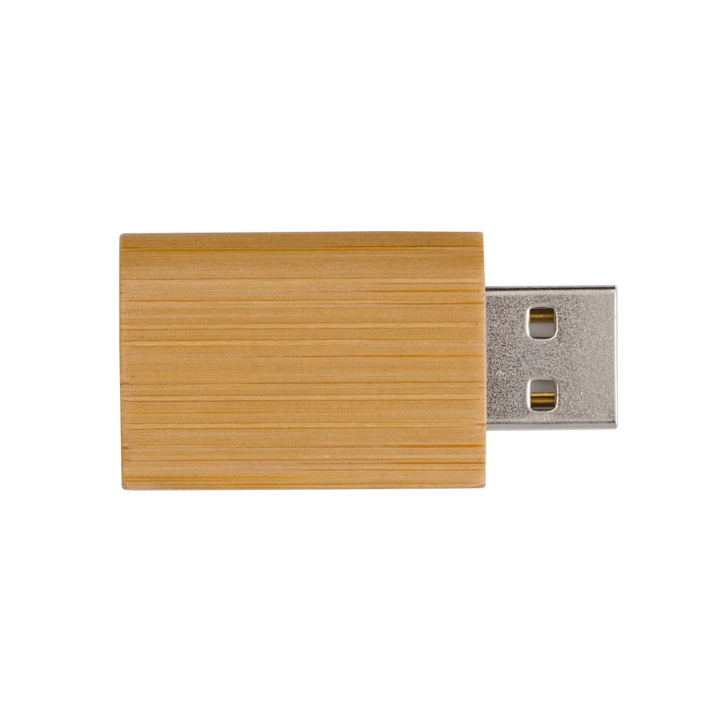 Wood USB Data Blocker with Standard Packaging