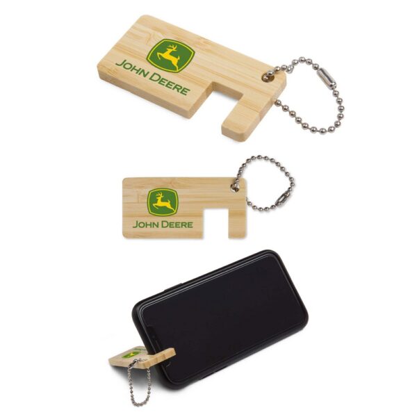 Bamboo Phone Stand Keychain Thin