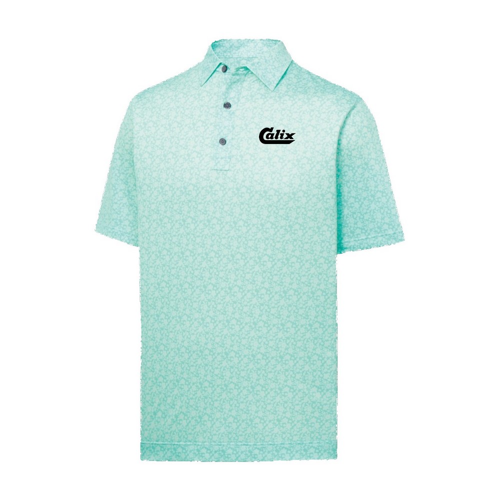 Footjoy Painted Floral Lisle Golf Shirt